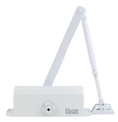 Дверной доводчик DORF Economy L-8224, белый