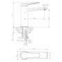 Смеситель для раковины ASTURIA 30100AS