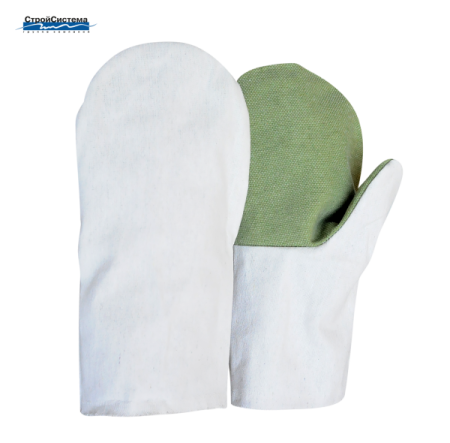Рукавицы х/б с брезентовым наладонником