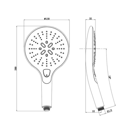 Лейка для душа D193