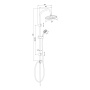 Душевой гарнитур с верхним душем KDC01