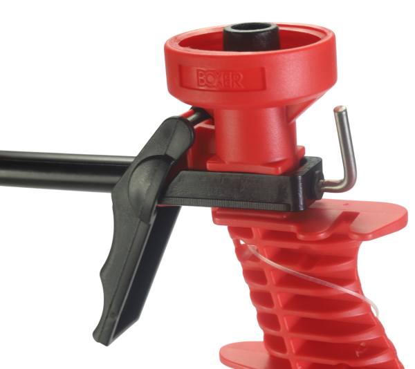 Пистолет BOXER для монтажной пены, пластиковый с фиксатором