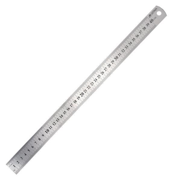 Линейка ULTIMA, 400 мм, нержавеющая сталь