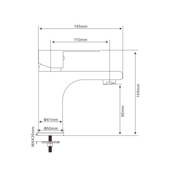 Смеситель для раковины CANTA, CN18100